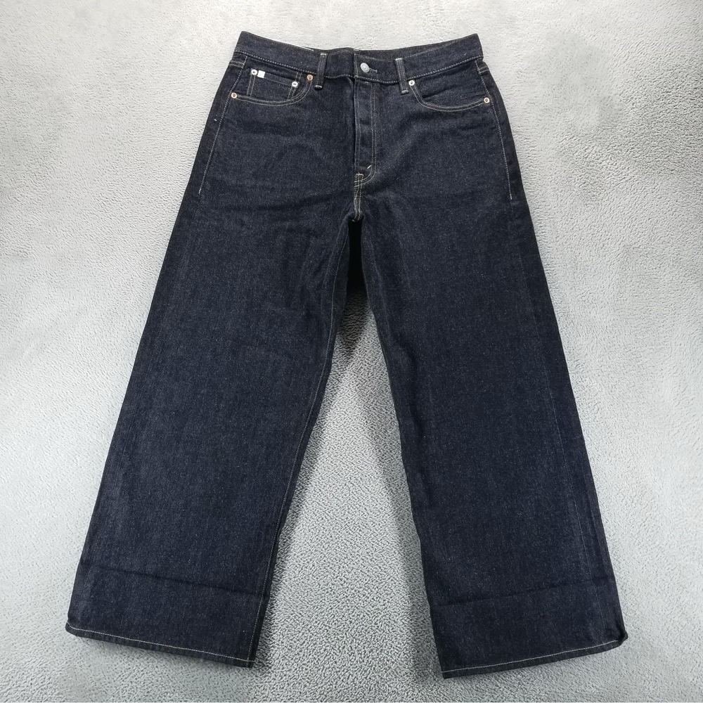 American Eagle Jeans Womens 29‎ Blue AE77 Loose Wide Leg Selvedge Premium